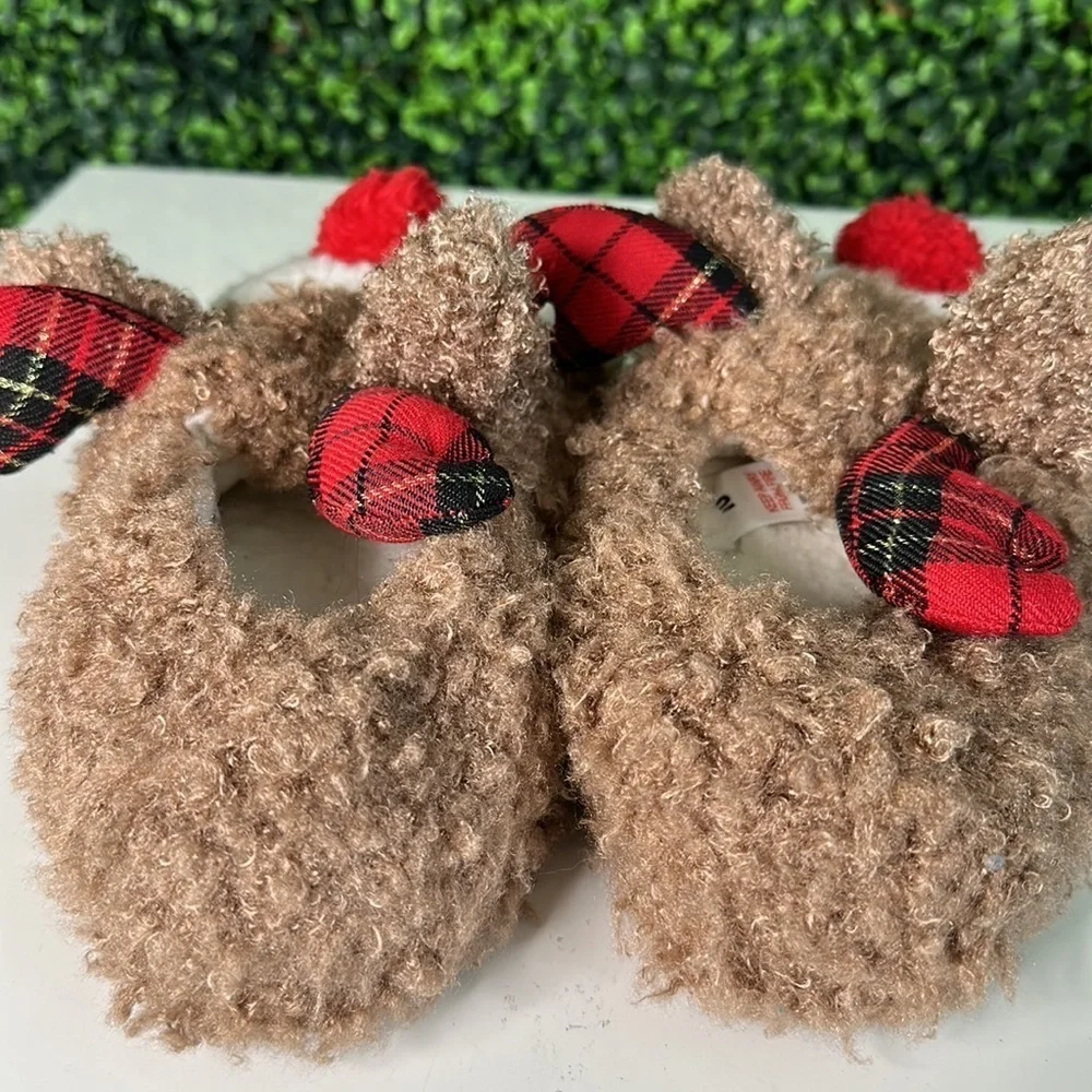 Cute Christmas Reindeer Slippers